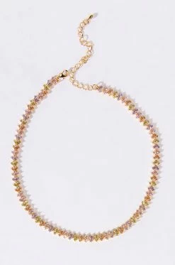 SHAME ON ME TENNIS CZ NECKLACE