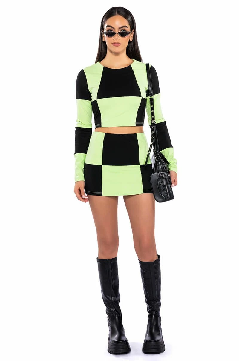 SHEGO SOFT STRETCH LONG SLEEVE CROP TOP - Image 3