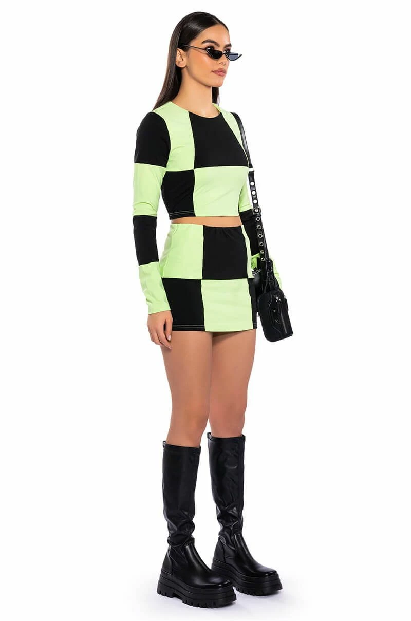 SHEGO SOFT STRETCH LONG SLEEVE CROP TOP - Image 4
