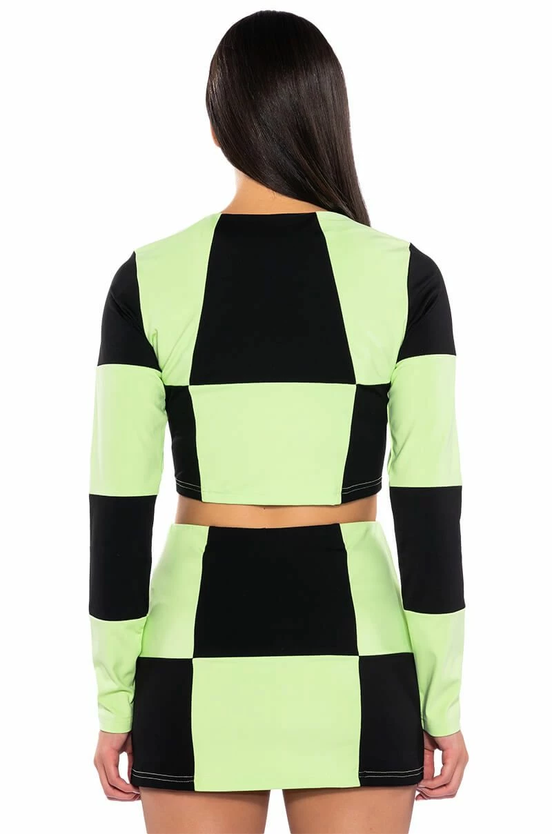 SHEGO SOFT STRETCH LONG SLEEVE CROP TOP - Image 6