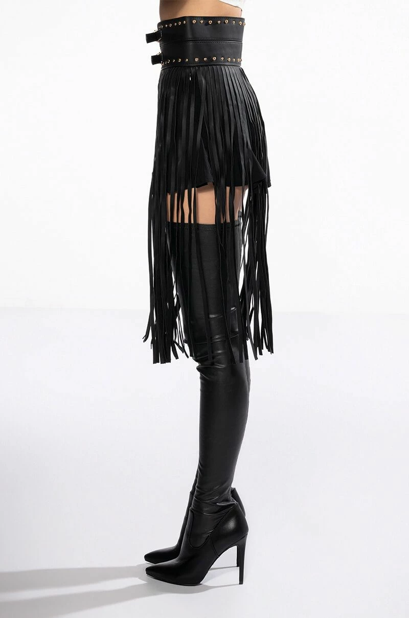 SHILOH STUDDED WESTERN FRINGE BELT - Image 4