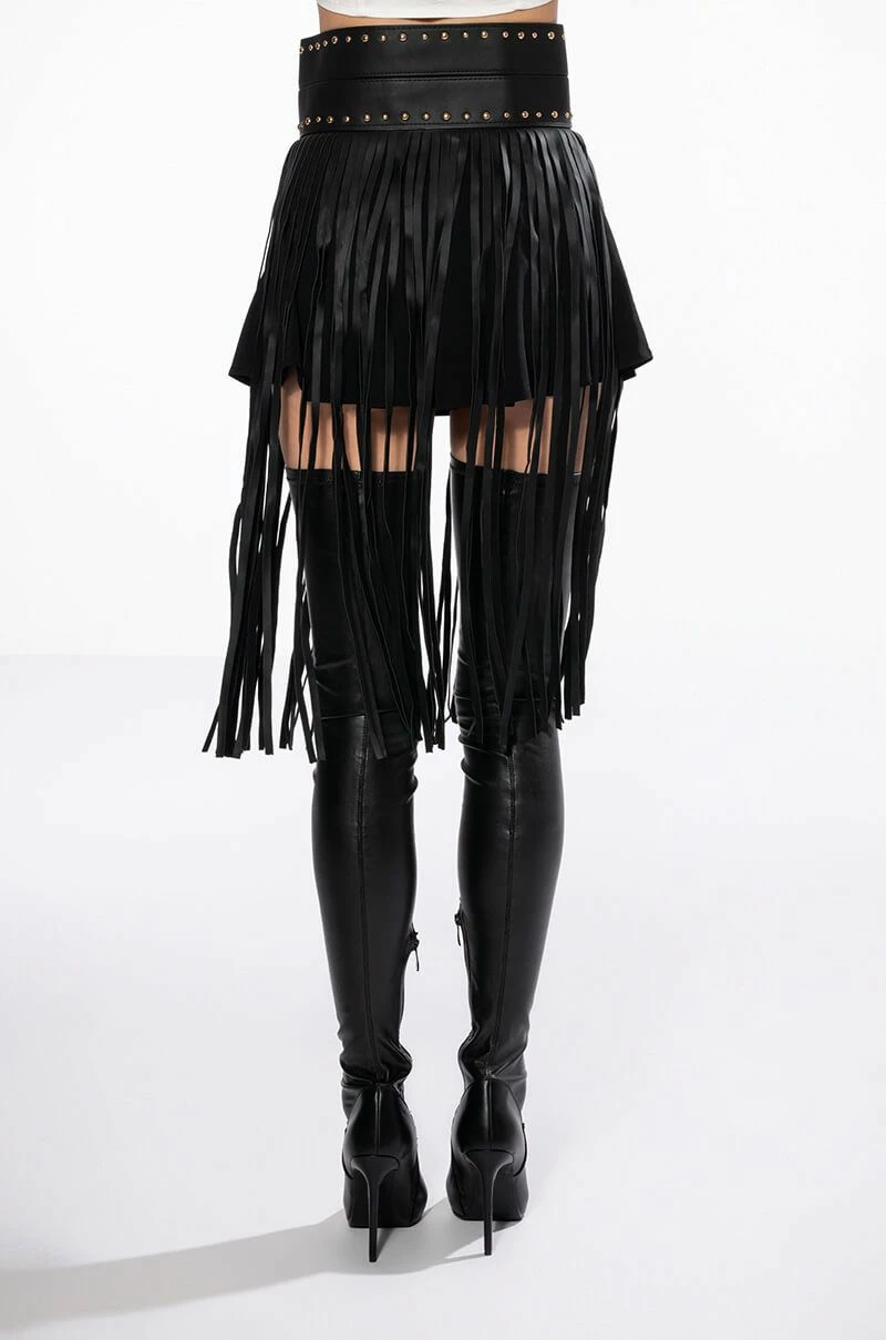 SHILOH STUDDED WESTERN FRINGE BELT - Image 5