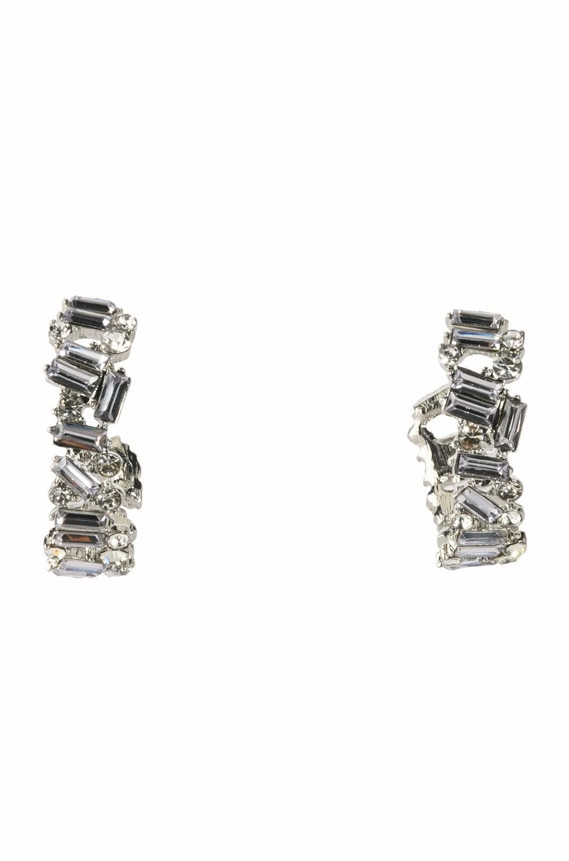 SHINE BRIGHT RHINESTONE HOOPS