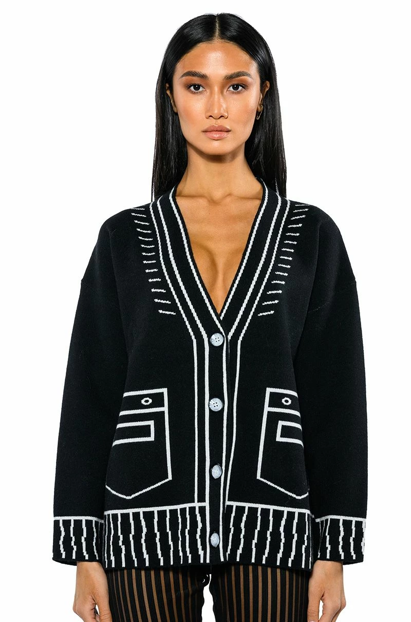 SKETCHY OVERSIZED CARDIGAN - Image 9
