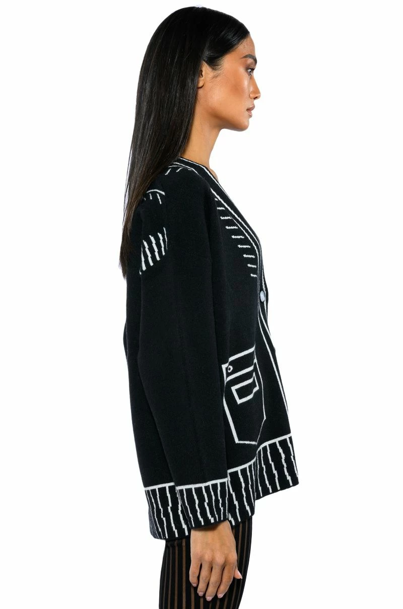 SKETCHY OVERSIZED CARDIGAN - Image 6