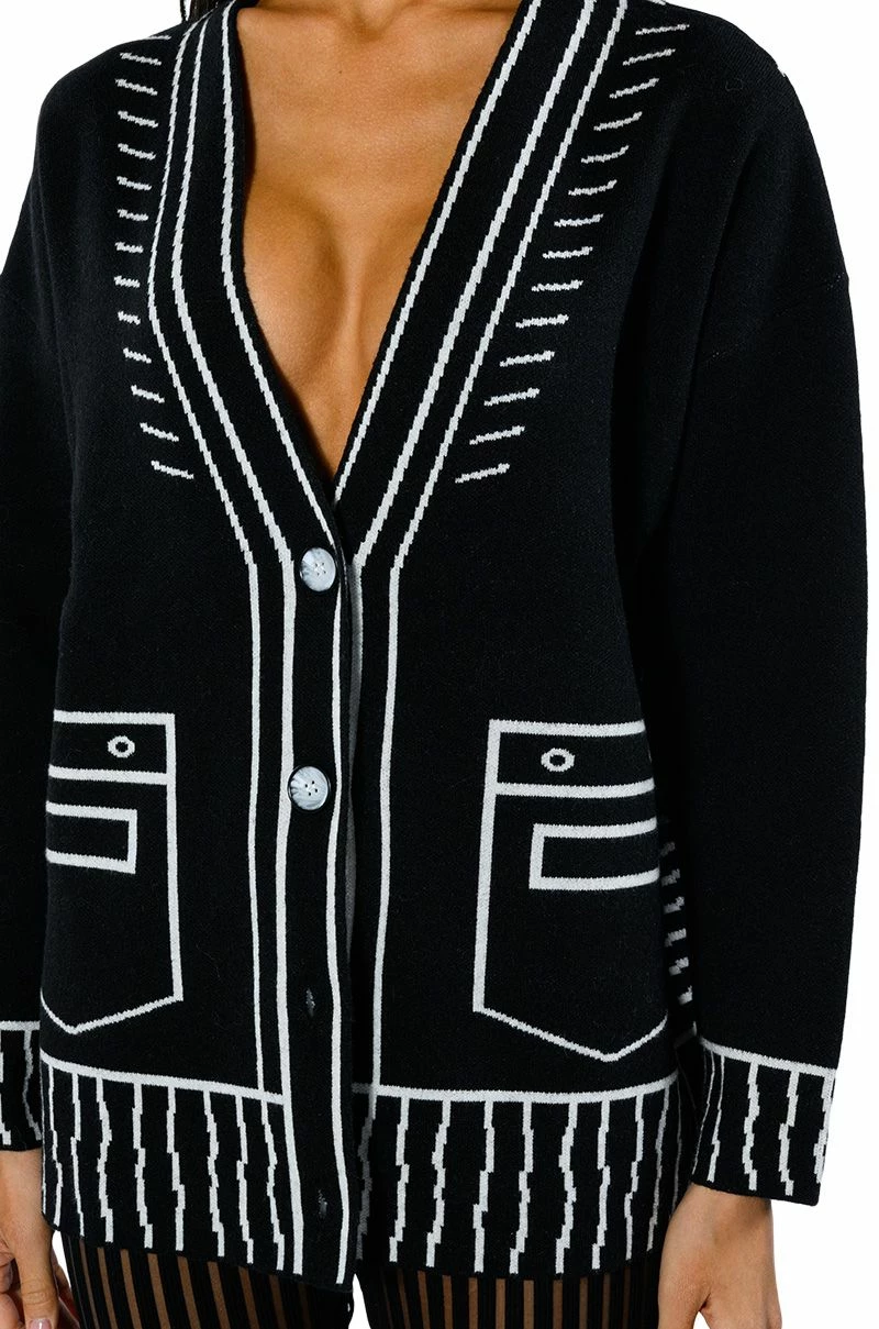 SKETCHY OVERSIZED CARDIGAN - Image 8