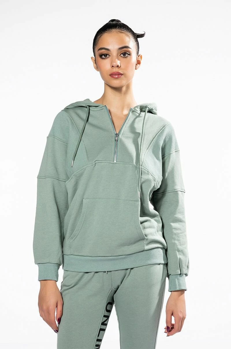 SKY'S THE LIMIT OVERSIZED HALF ZIP SWEATSHIRT - Image 5