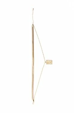 SNAKE CHARMED PENDANT NECKLACE