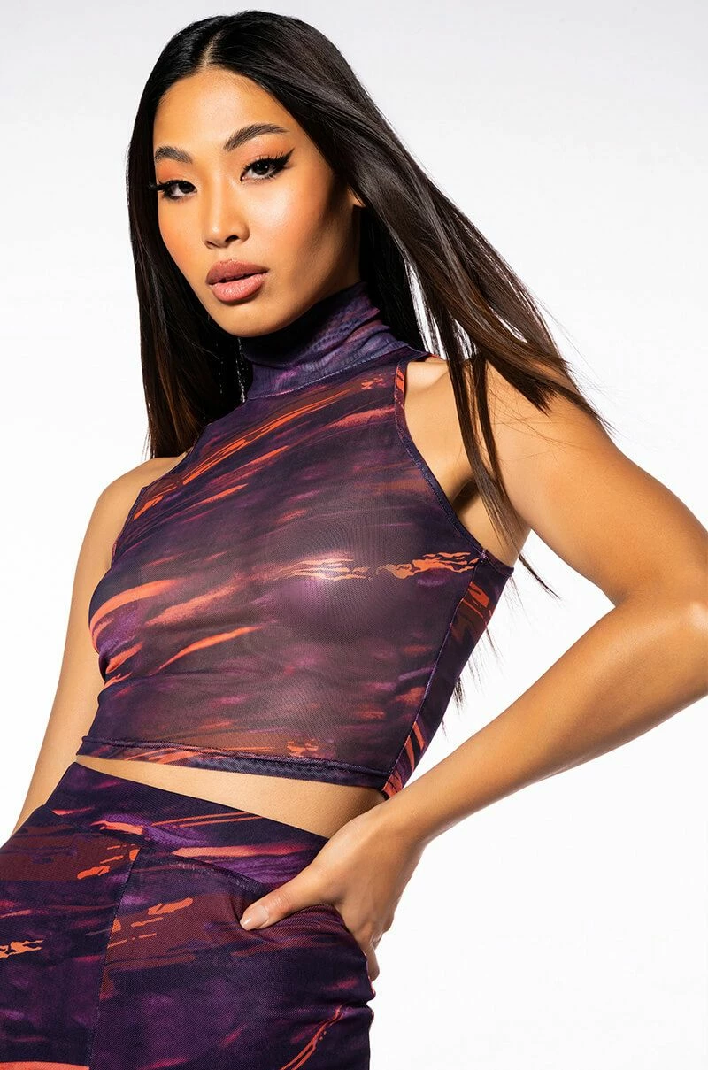 SOMETHING SPECIAL MESH TANK TOP