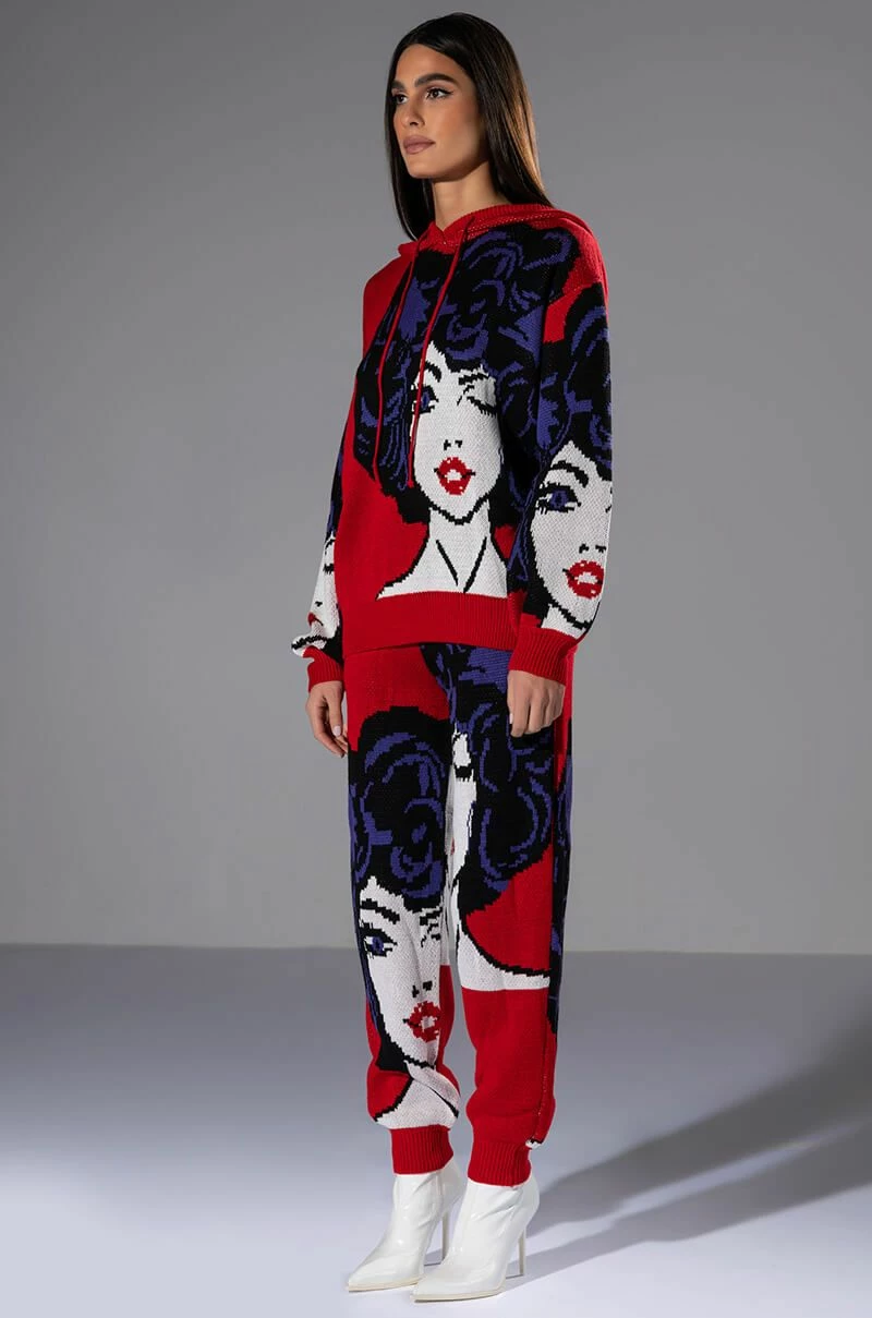 SOUL SEARCHING KNIT HOODIE AND JOGGER SET - Image 4