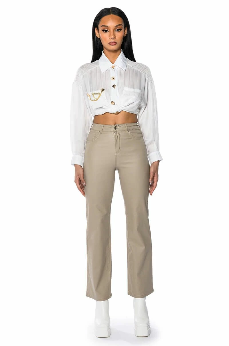 STAY FLY OVERSIZED BUTTON DOWN BLOUSE - Image 5