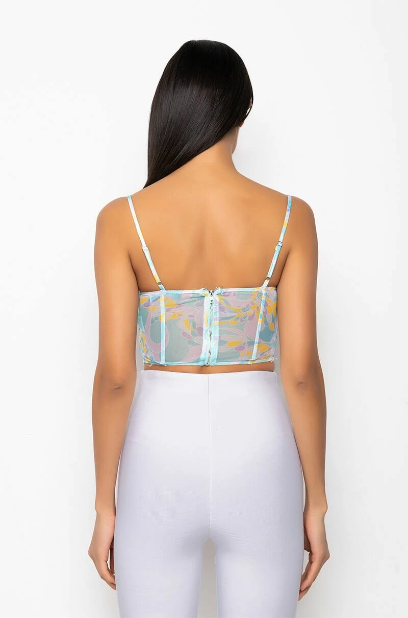 SWEET ESCAPE SATIN BUSTIER TANK - Image 12