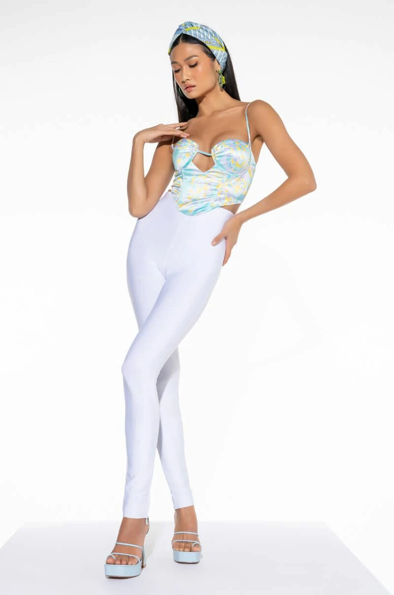 SWEET ESCAPE SATIN BUSTIER TANK - Image 9