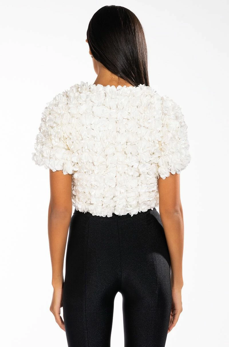 SWEET PARADISE SHORT SLEEVE TIE FRONT TOP - Image 6