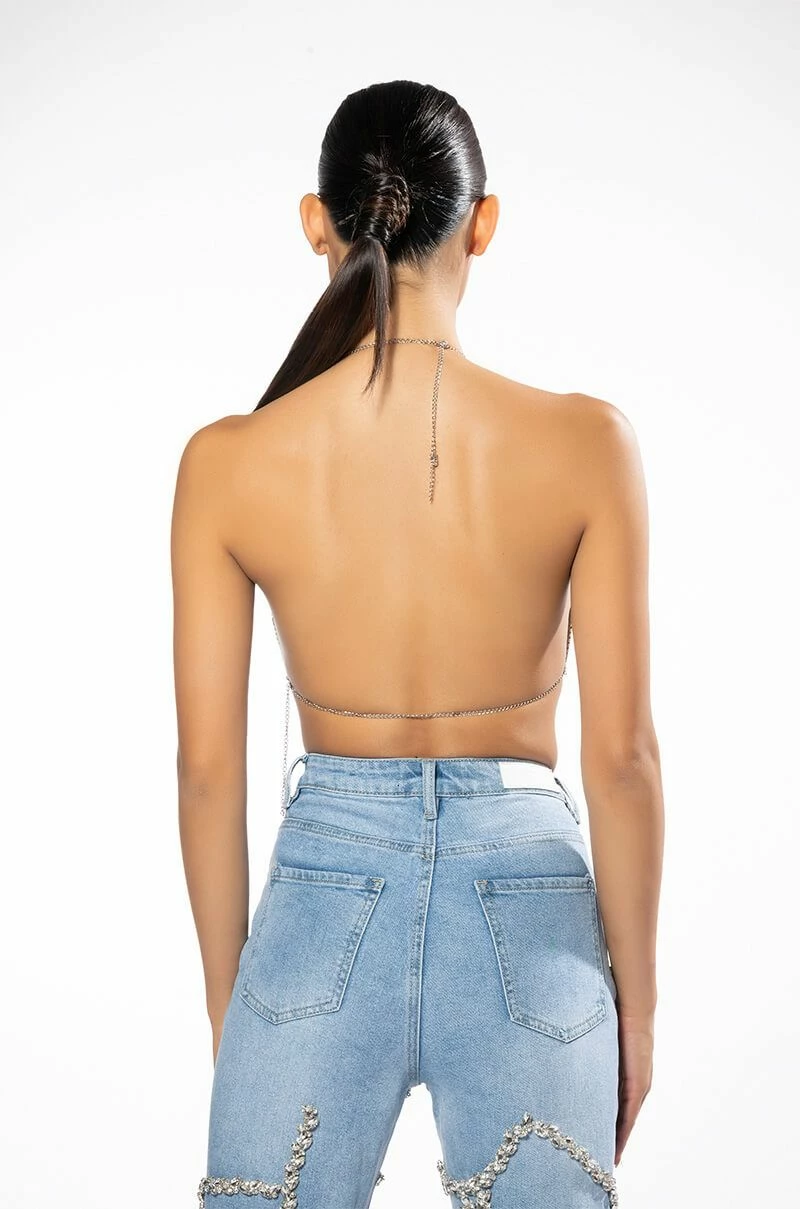 SWEET THANG SLEEVELESS EMBELLISHED CROP TOP - Image 3