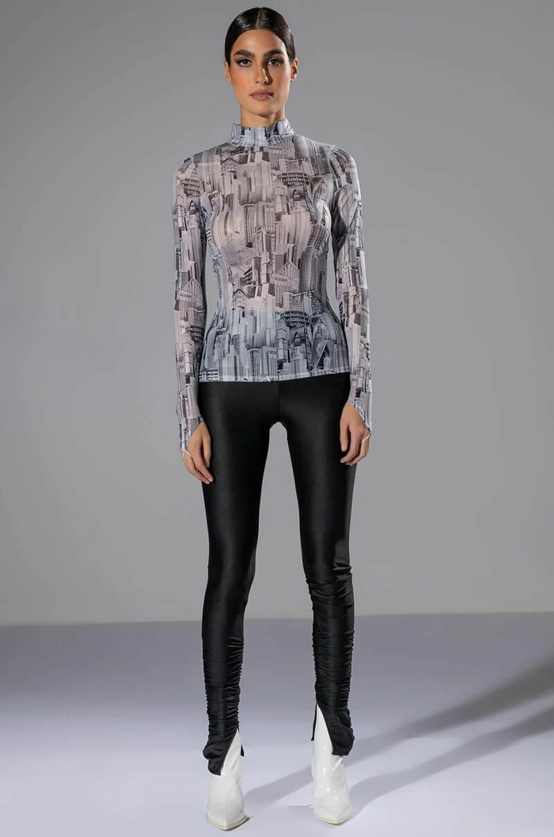 TAYA LONG SLEEVE MESH TOP - Image 3