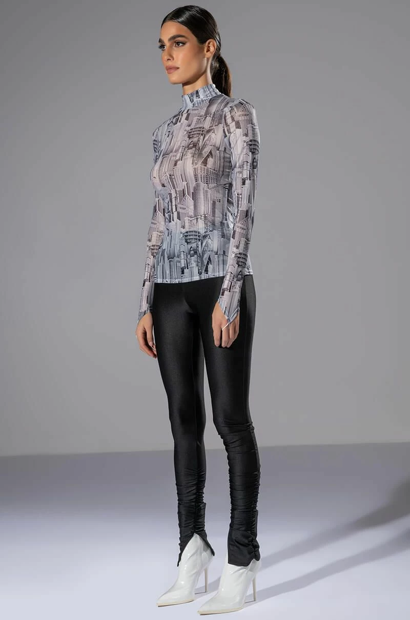 TAYA LONG SLEEVE MESH TOP - Image 4
