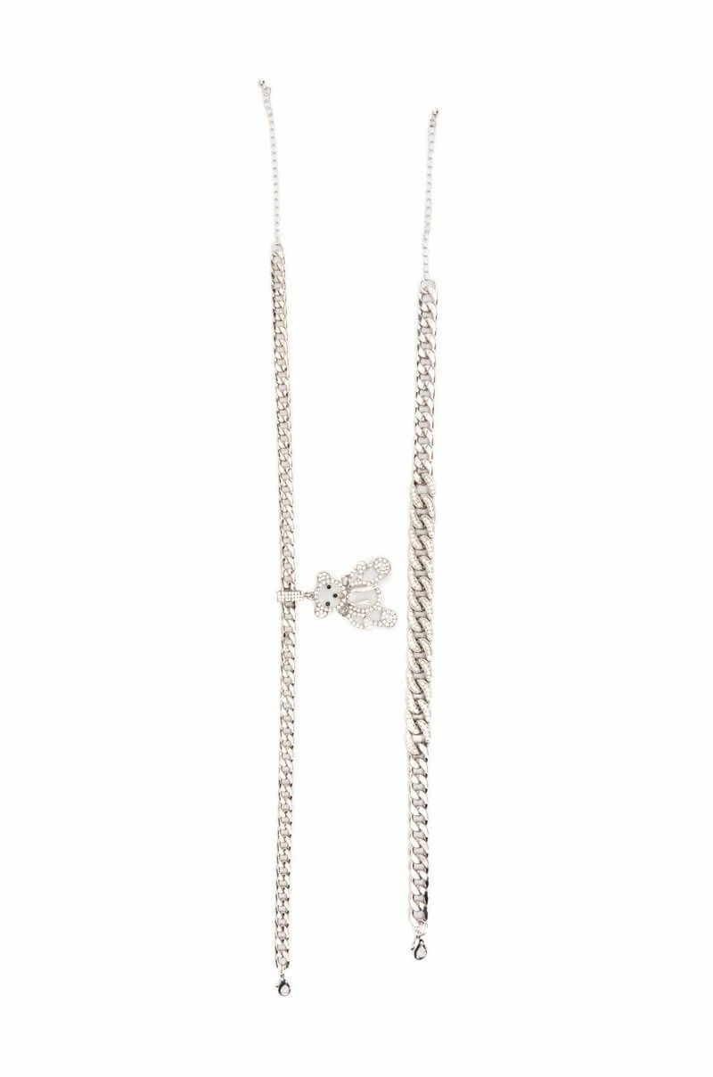 TEDDY LAYERED RHINESTONE CHOKER