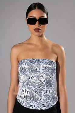 THAT NEW NEWS STRAPLESS CORSET