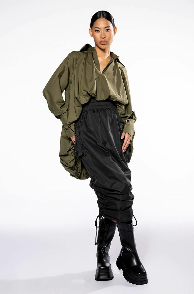 THE MUST HAVE BUBBLE POPLIN BLOUSE - Image 2