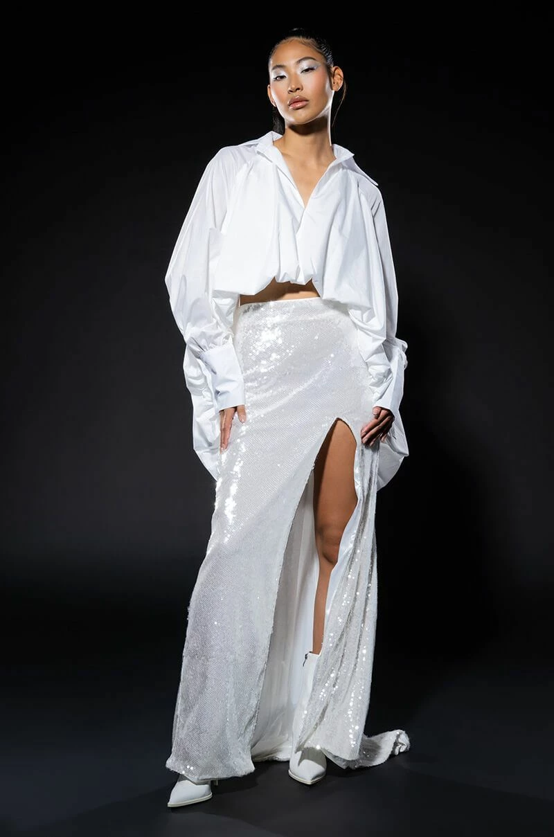 THE MUST HAVE BUBBLE POPLIN BLOUSE - Image 5