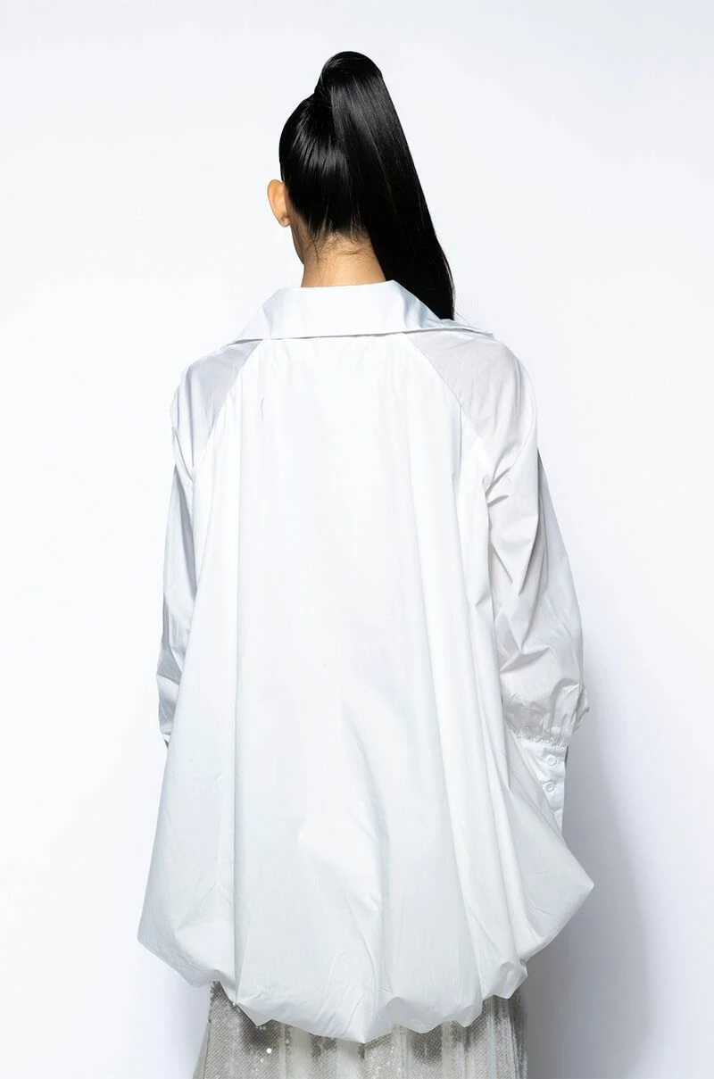 THE MUST HAVE BUBBLE POPLIN BLOUSE - Image 8