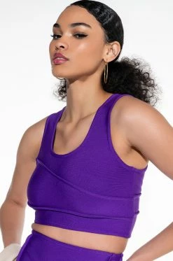 THEIA CROP BANDAGE TANK