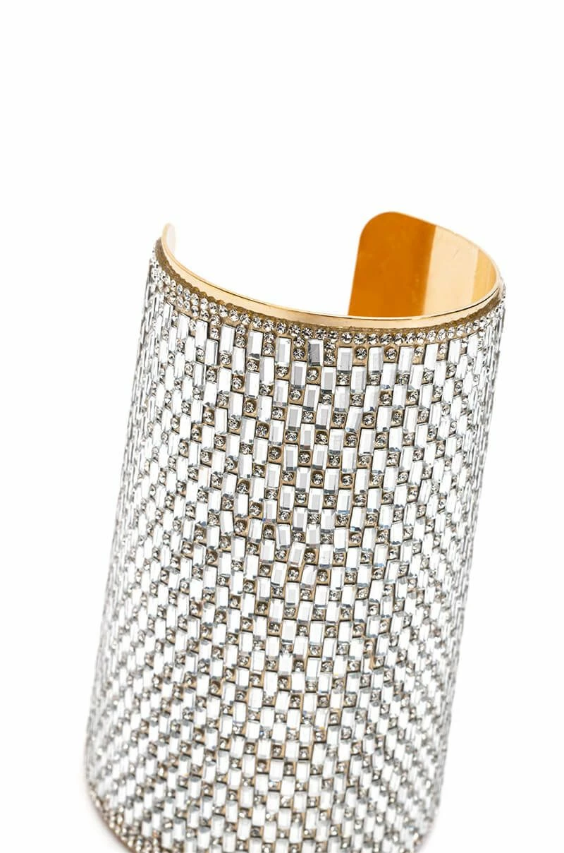 TONIGHT IS THE NIGHT RHINESTONE CUFF - Image 3