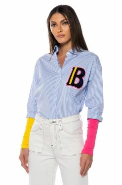 TOP OF THE CLASS BLUE BUTTON DOWN