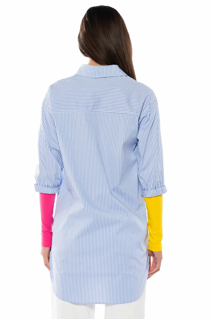 TOP OF THE CLASS BLUE BUTTON DOWN - Image 6