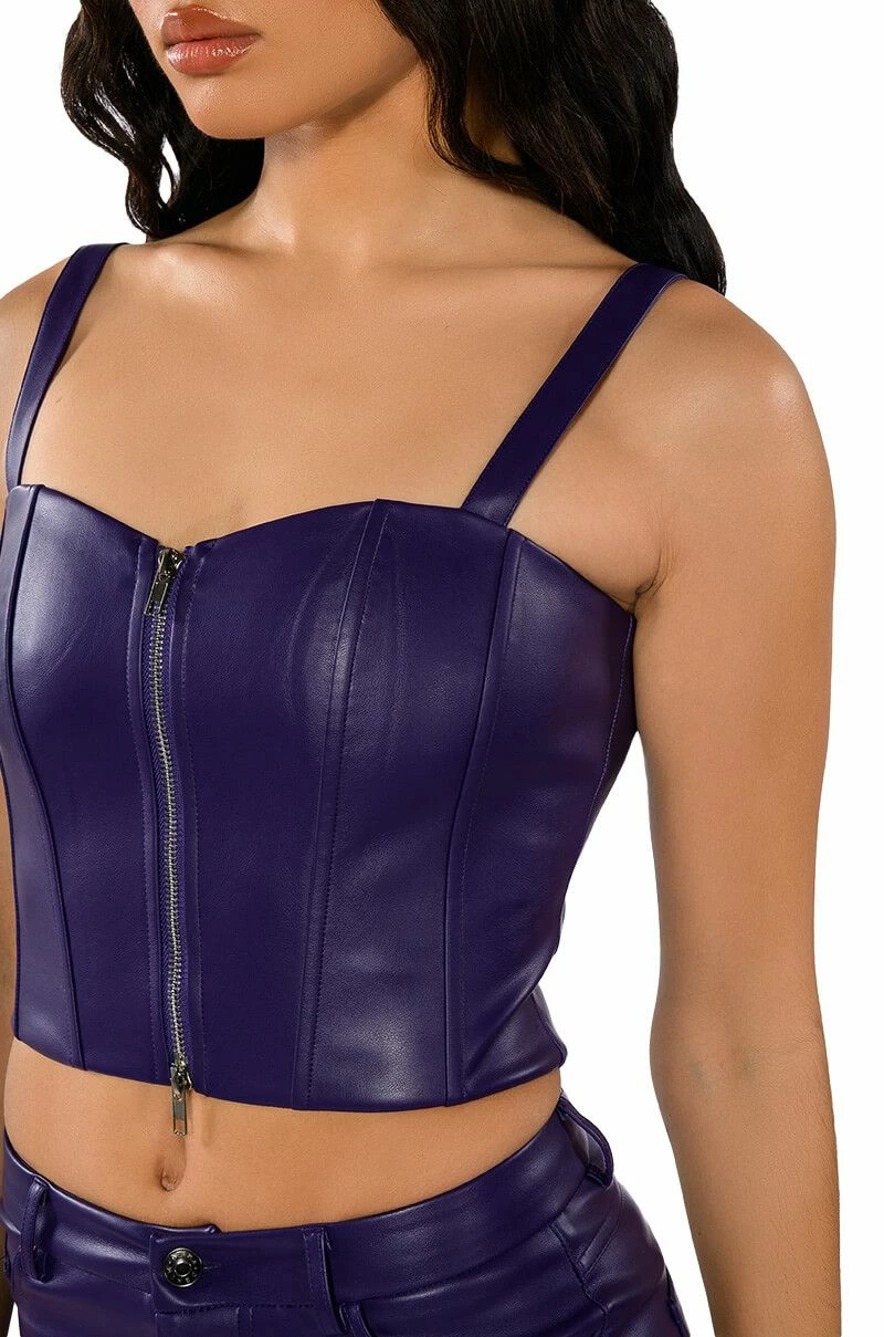 TRUE LOVE ZIP UP STRUCTURED TANK TOP - Image 7