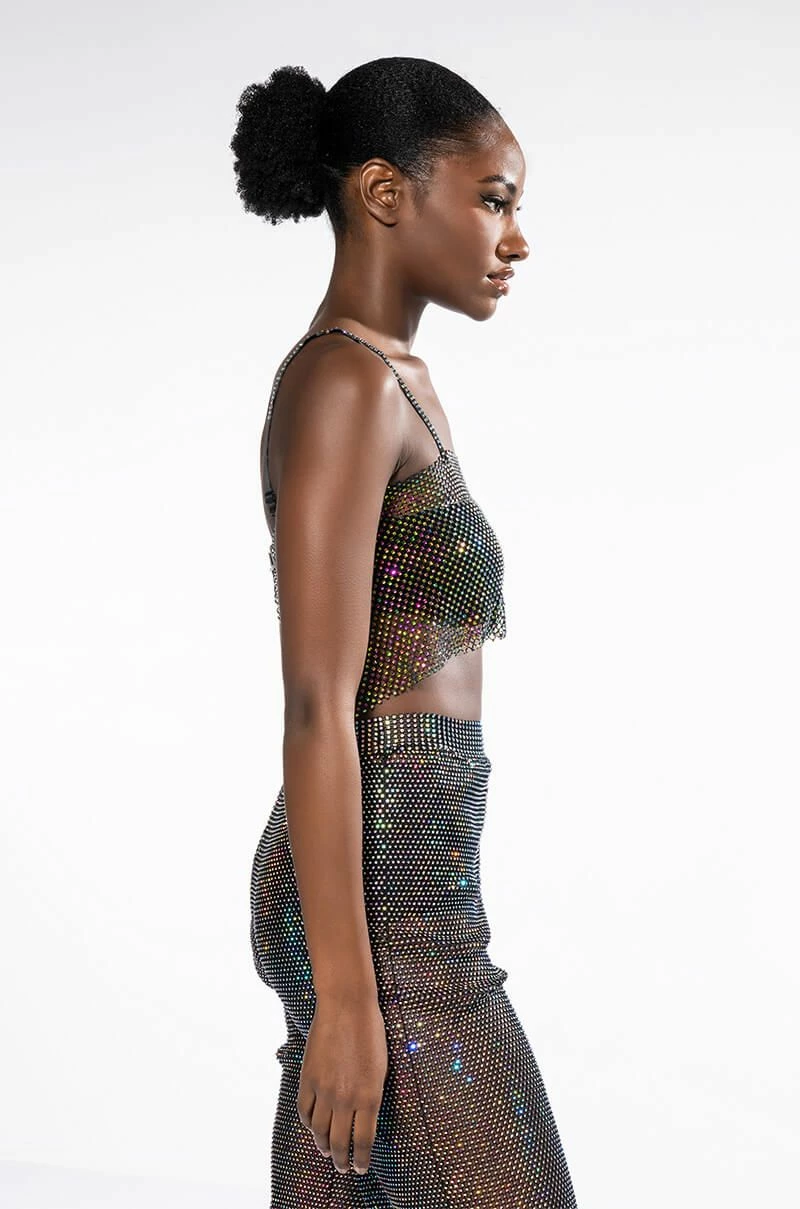 VANESSA RHINESTONE MESH BRALETTE - Image 5