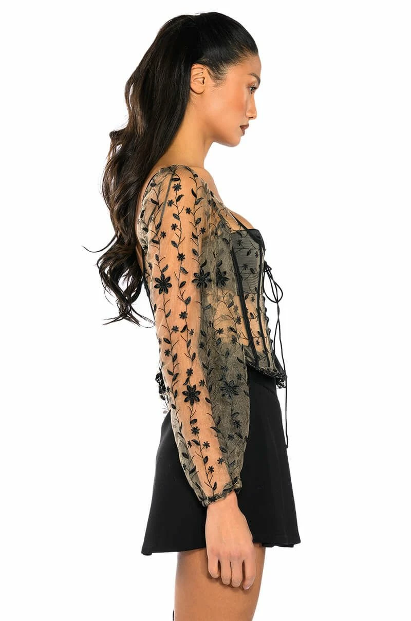 VEN AQUI LACE UP CORSET TOP - Image 5