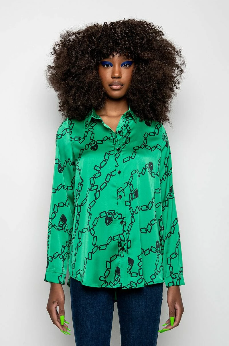 WHAT'S NEW BUTTON UP BLOUSE - Image 4