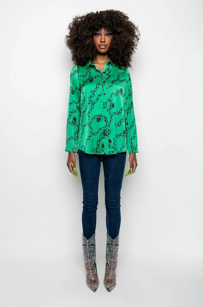 WHAT'S NEW BUTTON UP BLOUSE - Image 8