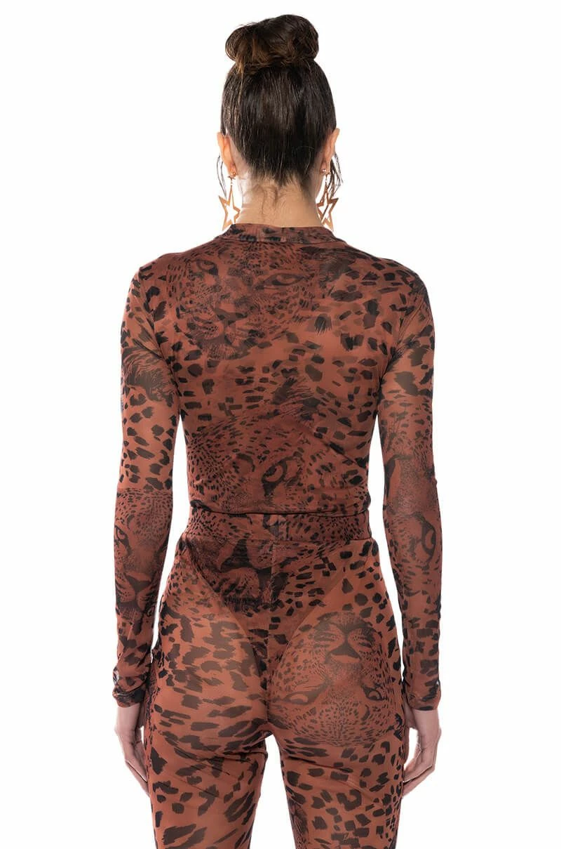 WILD CHEETAH PRINT LONGSLEEVE BODYSUIT - Image 5