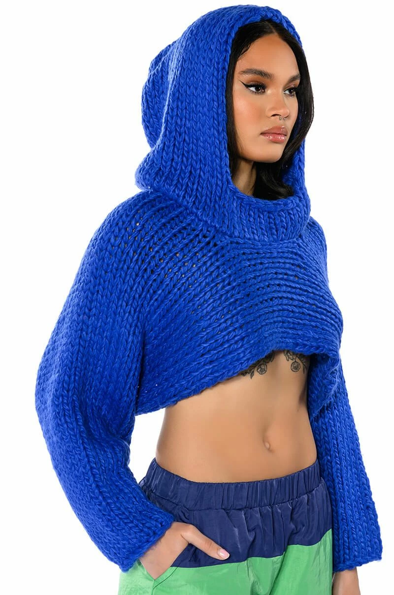 WILLA CROPPED HOODED SWEATER - Image 2