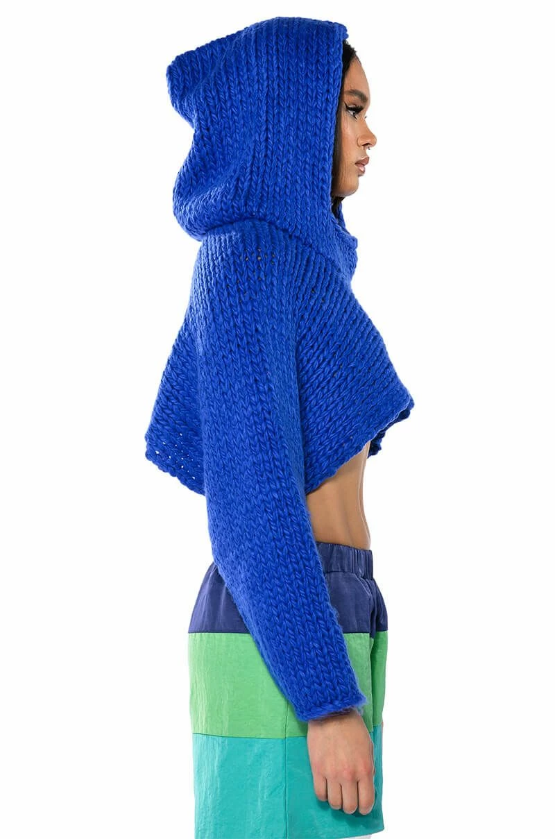 WILLA CROPPED HOODED SWEATER - Image 5