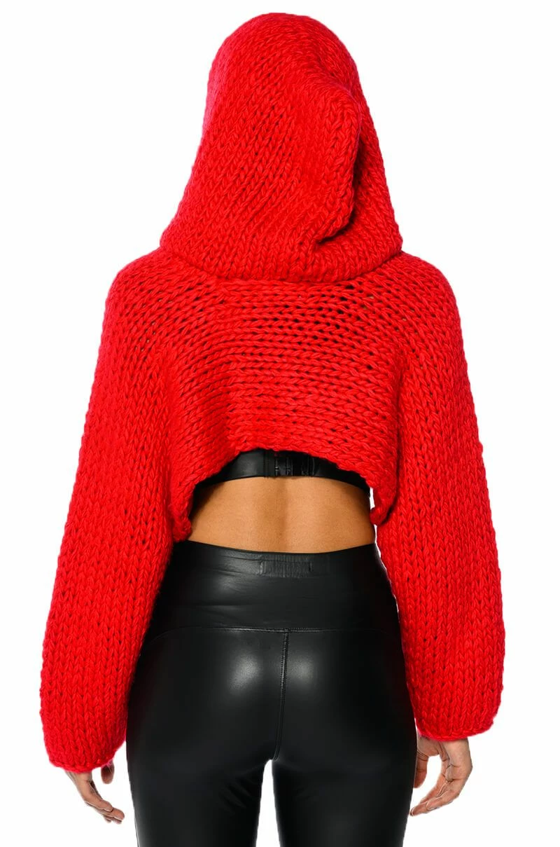 WILLA CROPPED HOODED SWEATER - Image 5