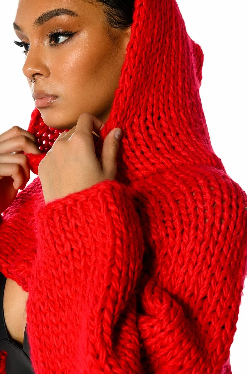 WILLA CROPPED HOODED SWEATER - Image 6