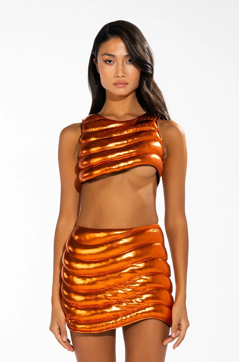 ZENON SLEEVELESS TEXTURED CROP TOP - Image 11