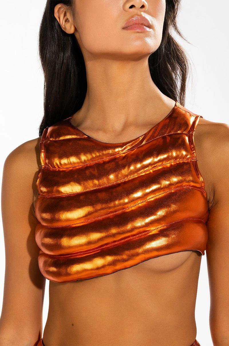 ZENON SLEEVELESS TEXTURED CROP TOP - Image 14