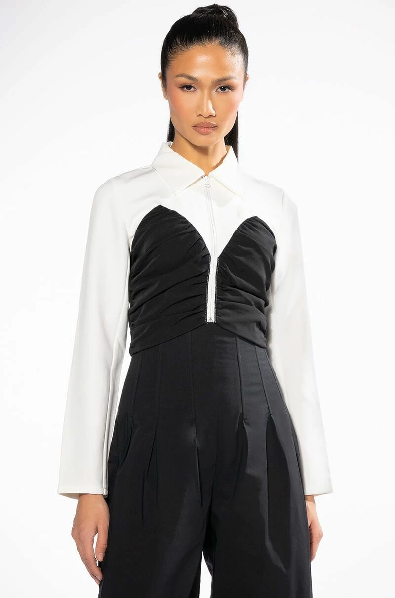 ZIPPIE DETAIL BLOUSE - Image 3