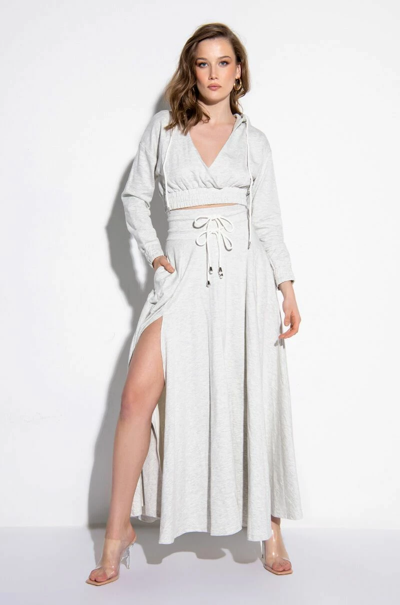 ZUMI CROPPED WRAP FRONT HOODIE - Image 3